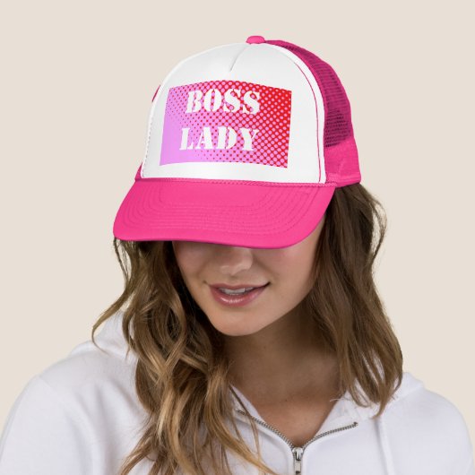 Chef-Dame Pink Hat Truckerkappe (Beispiel)