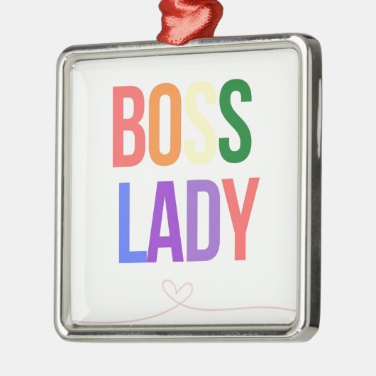 CHEF-DAME SILBERNES ORNAMENT (Links)