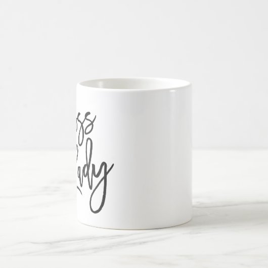 Chef-Dame Trendy Lettering Kaffeetasse (Mittel)