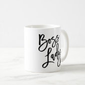 Chef-Dame Trendy Lettering Kaffeetasse (VorderseiteRechts)
