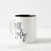 Chef-Dame Zweifarbige Tasse (Vorderseite Links)