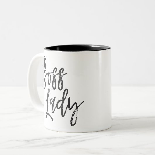 Chef-Dame Zweifarbige Tasse (Vorderseite Links)