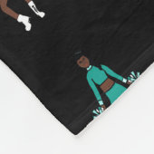 Chef/Dancer Fleece Blanket Aqua Spark (Ecke)