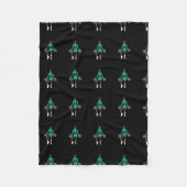 Chef/Dancer Fleece Blanket Aqua Spark (Vorderseite)