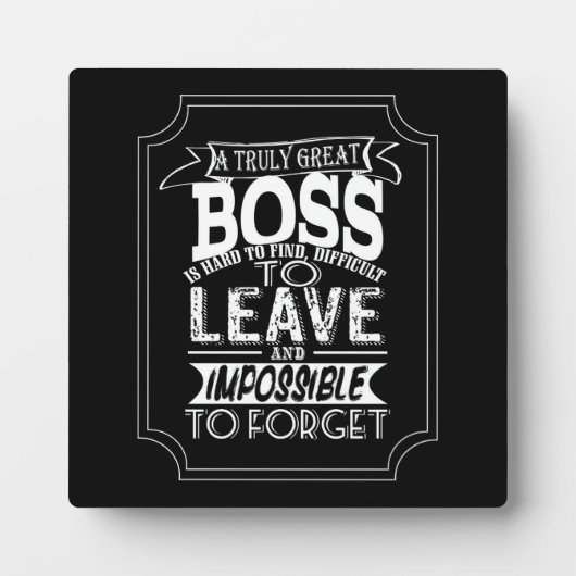 Chef danke der Plakette Fotoplatte (Vorderseite)