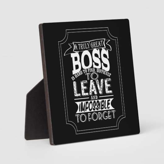 Chef danke der Plakette Fotoplatte (Vorderseite)