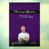  Chef Dark Violet with Black Shadows Fensteraufkleber (Blatt 3)