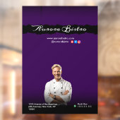  Chef Dark Violet with Black Shadows Fensteraufkleber (Blatt 2)