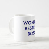 CHEF DAS BESTEST DER WELT KAFFEETASSE (Vorderseite Links)