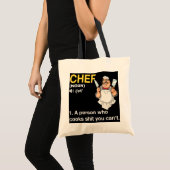 Chef Definition Lustig Kochen Kochgeschenk Tragetasche (Vorderseite (Produkt))