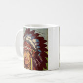 Chef der Amerikanischen Indianerstadt Kaffeetasse (Vorderseite Links)