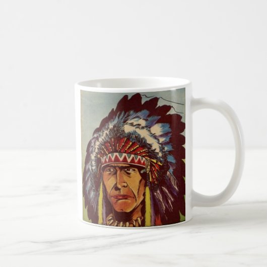 Chef der Amerikanischen Indianerstadt Kaffeetasse (Rechts)
