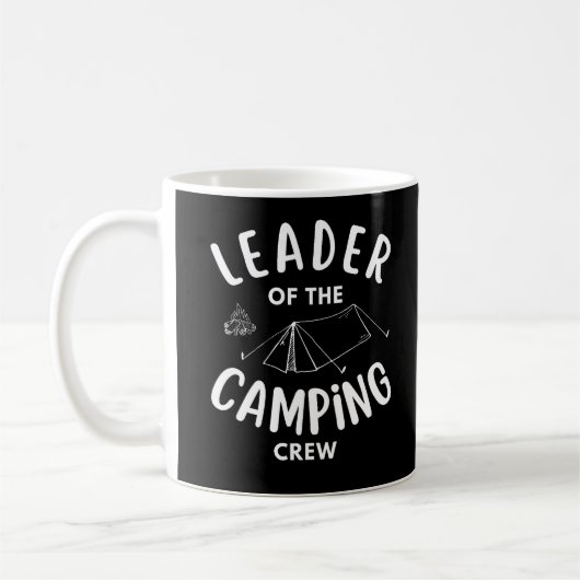 Chef der Camping Crew lustig Kaffeetasse (Links)