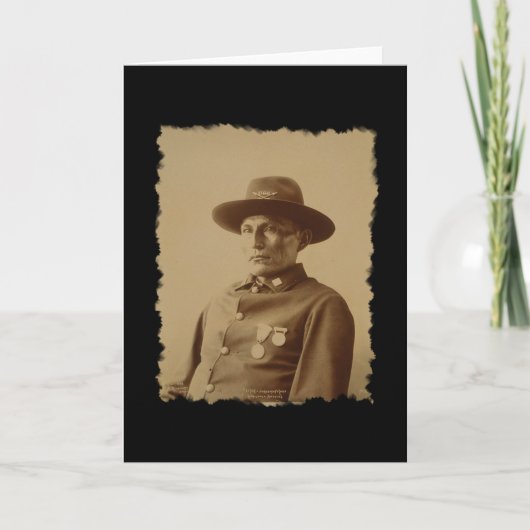 Chef der Chiricahua Apache-Karte 1898 Karte (Vorderseite)