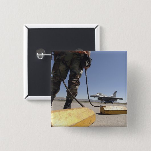 Chef der Crew der US-Luftwaffe Button (Vorne & Hinten)