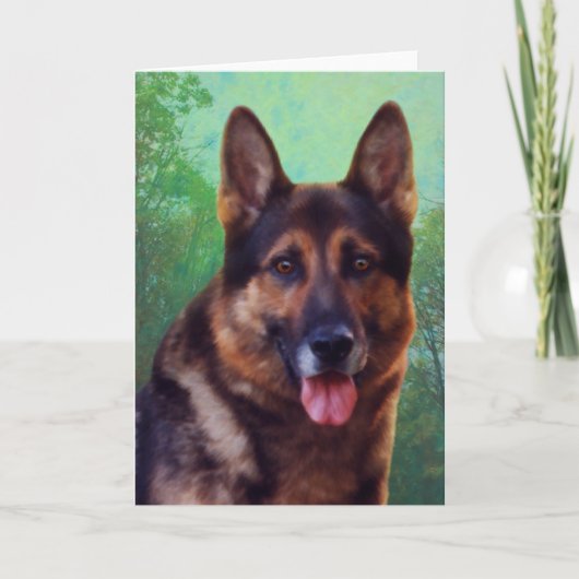 Chef der deutschen Schäferhirde Karte (Vorderseite)