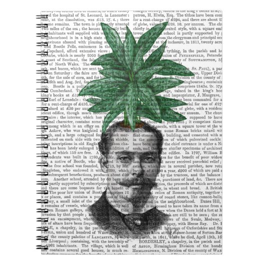 Chef der Evergreen Head-Pflanze Notizblock (Vorderseite)