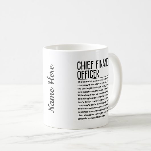 Chef der Finanzabteilung Kaffeetasse (VorderseiteRechts)