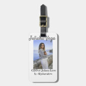 Chef der Geschäftsführerin, Chefin Instagram Handl Gepäckanhänger (Vorderseite vertikal)