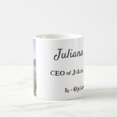 Chef der Geschäftsführerin, Chefin Instagram Handl Kaffeetasse (Mittel)