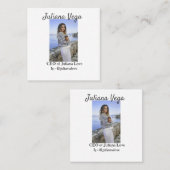 Chef der Geschäftsführerin, Chefin Instagram Handl Quadratische Visitenkarte (Vorne/Hinten)