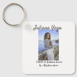 Chef der Geschäftsführerin, Chefin Instagram Handl Schlüsselanhänger