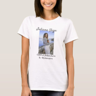 Chef der Geschäftsführerin, Chefin Instagram Handl T-Shirt