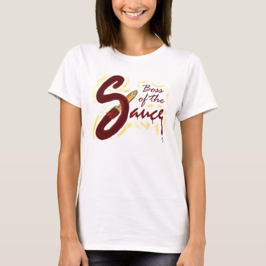 Chef der Sauce Ladys T-Shirt (Vorderseite)