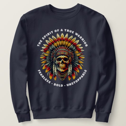 Chef des amerikanischen Skull Sweatshirt (Design vorne)