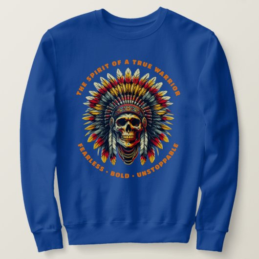 Chef des amerikanischen Skull Sweatshirt (Design vorne)