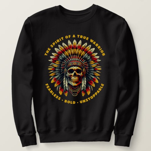 Chef des amerikanischen Skull Sweatshirt (Design vorne)