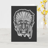 Chef des amerikanischen Tiger Karte (Gelbe Blume)