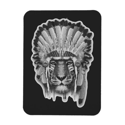 Chef des amerikanischen Tiger Magnet (Vertikal)