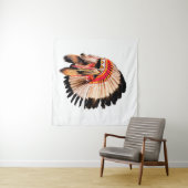 Chef des amerikanischen Ureinwohners (indischer Ch Wandteppich (Beispiel (Horizontal))