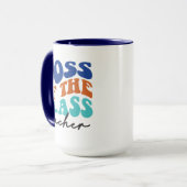 Chef des Klassenlehrers Wordart Tasse (Vorderseite Links)