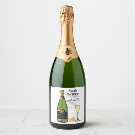 Chef des Spendenkonzerns Sparkling Schaumweinetikett (Vorderseite)