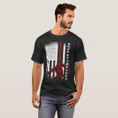Chef des Toss American USA FLag Horseshoe Pitch T-Shirt (Vorne ganz)