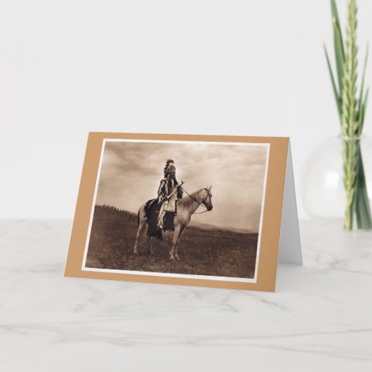 Chef des Vintagen Indischen Krieges Karte (Vorderseite)