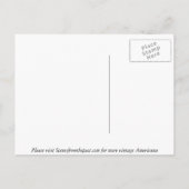 Chef des Vintagen Indischen Krieges Postkarte (Rückseite)