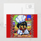 Chef Doxie Postkarte (Vorne/Hinten)