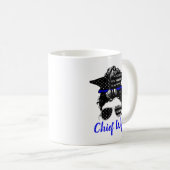 Chef Ehefrau Messy Bun Ehefrau Kaffee Tasse (VorderseiteRechts)