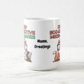 Chef Ei-kutiv Miezekatze Osterkatze Lustig Kaffeetasse (Mittel)