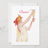 Chef, ein Toast zu dir ein Glas, Einladung (Vorderseite)