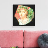 Chef eines Bacchante Leinwanddruck (Insitu (Wohnzimmer))