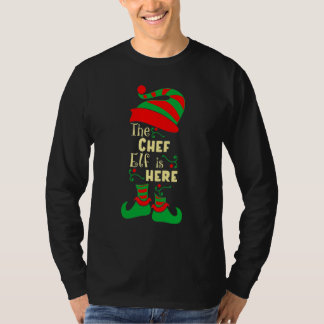 Chef-Elf-Weihnachten passende Familienweihnachten T-Shirt