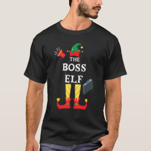 Chef-Elfen-Familien-Weihnachtsfeier-Pyjama-Kollege T-Shirt