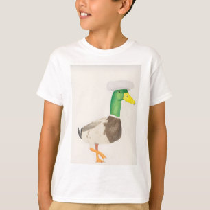 Chef-Ente-Aquarell-Vogelkunst T-Shirt