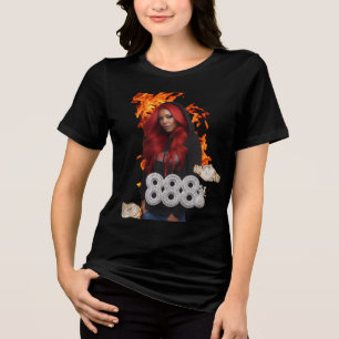 Chef-Frau-T-Shirt Tri-Blend-Shirt Tri-Blend Shirt