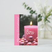 Chef Frohe Weihnachtskarte Feiertagspostkarte (Stehend Vorderseite)