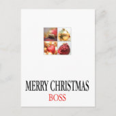 Chef Frohe Weihnachtskarte Feiertagspostkarte (Vorderseite)